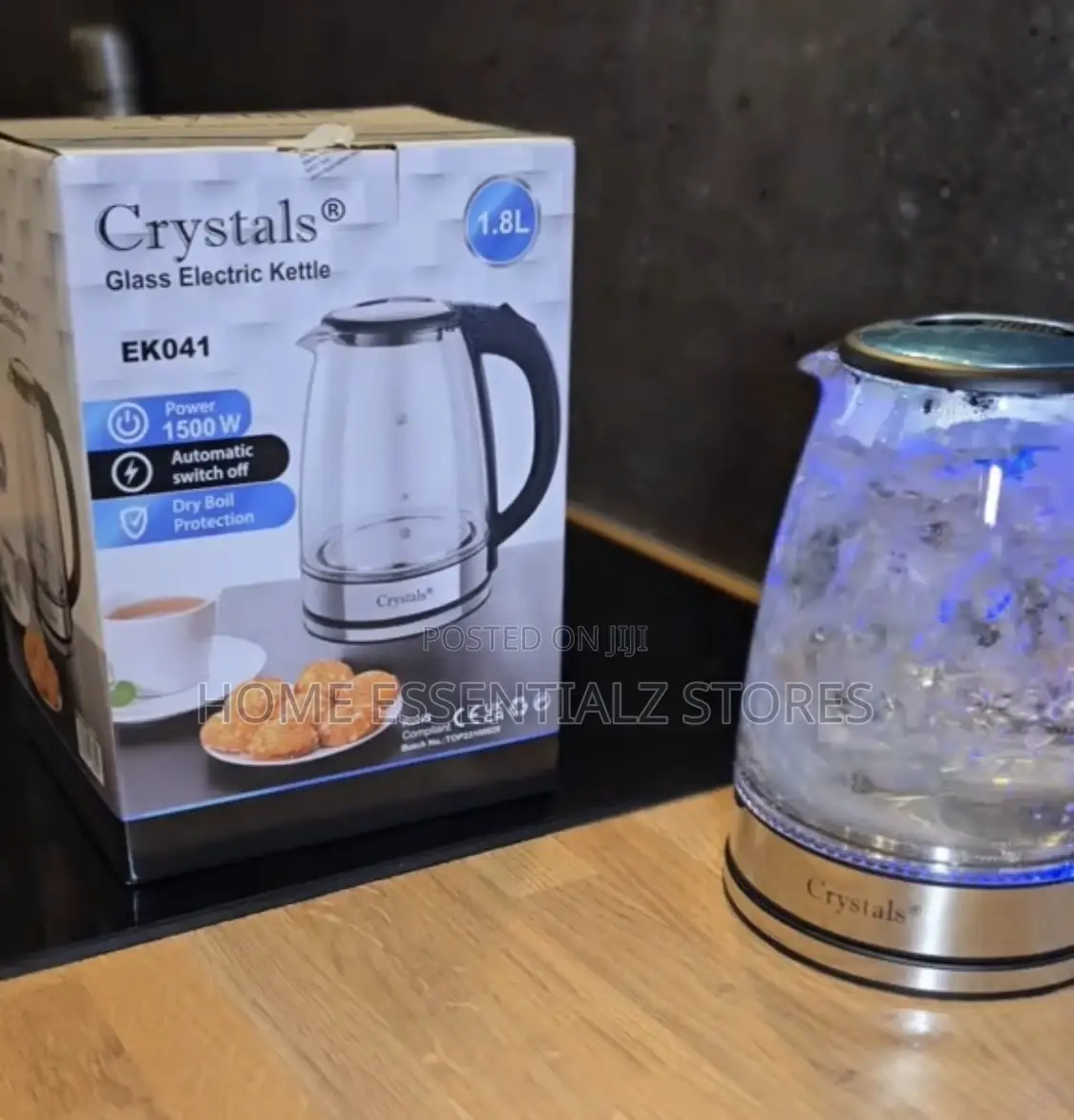 Crystal Glass Electric Kettle