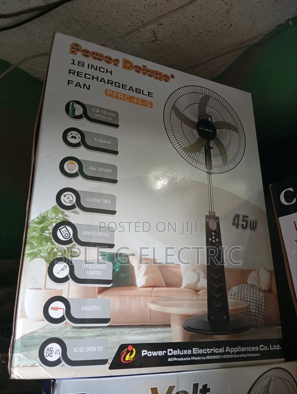 18" Rechargeable Fan