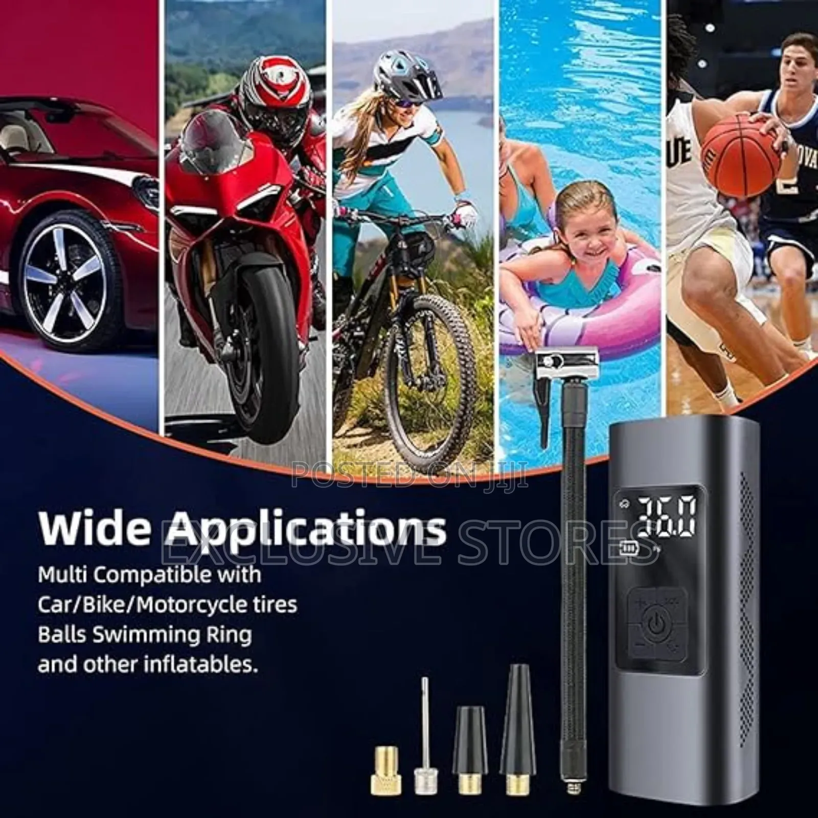 Intelligent Wired Air Pump With With Extensive Cord