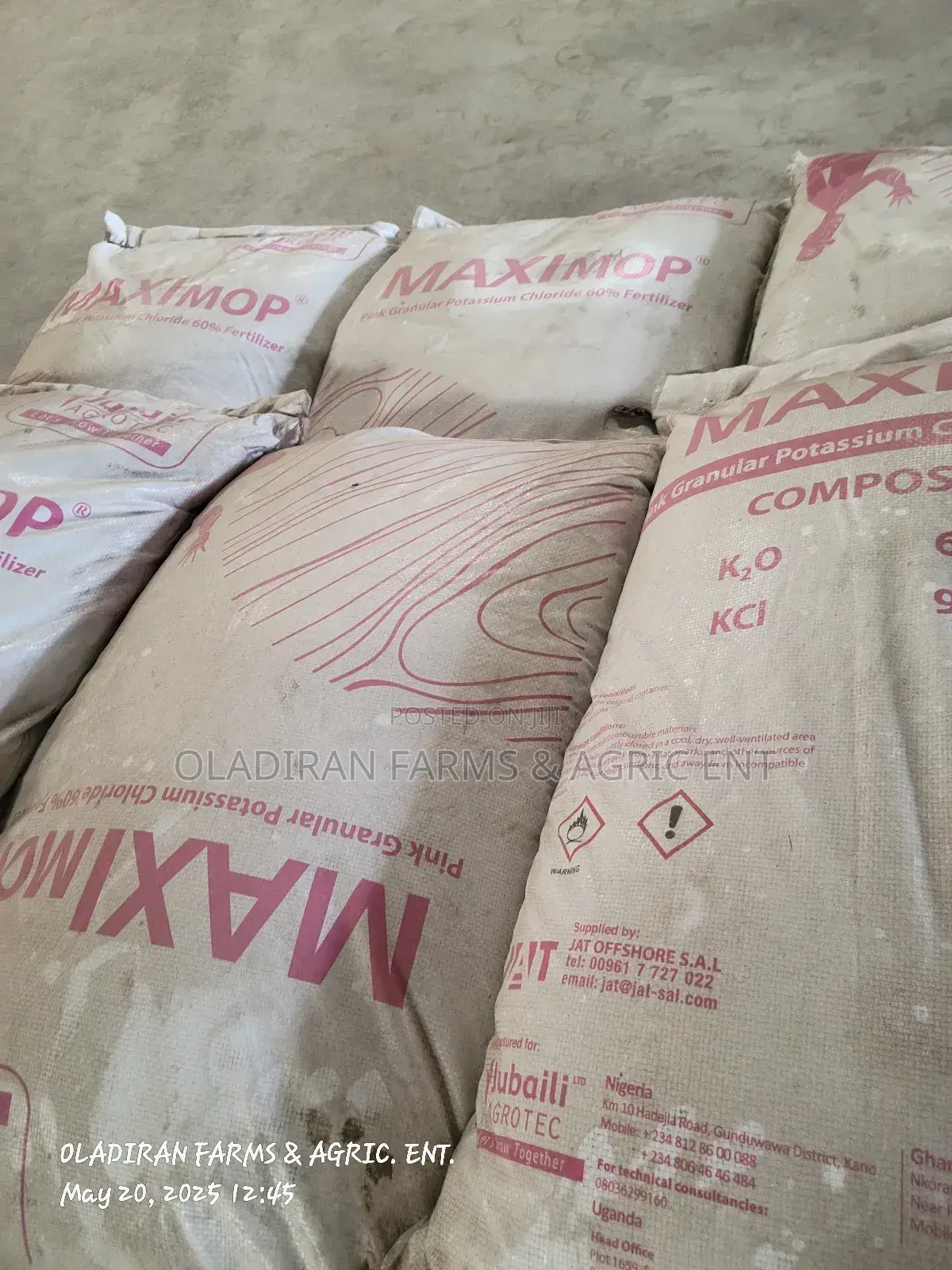Mop: Muriate Of Potash ( Potassium Chloride)