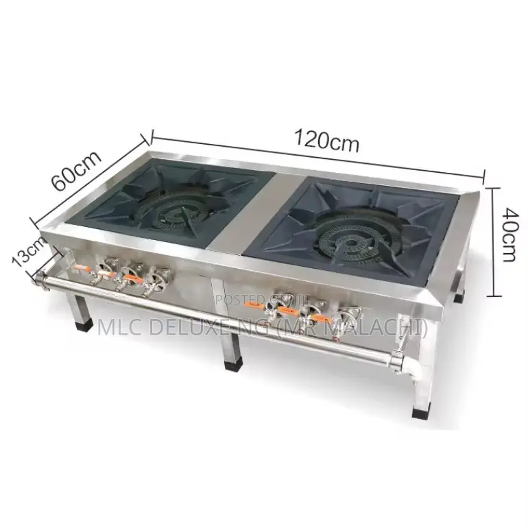 2 Big Pots Gas Cooker / Gas Stove (Double Phase)High Presure