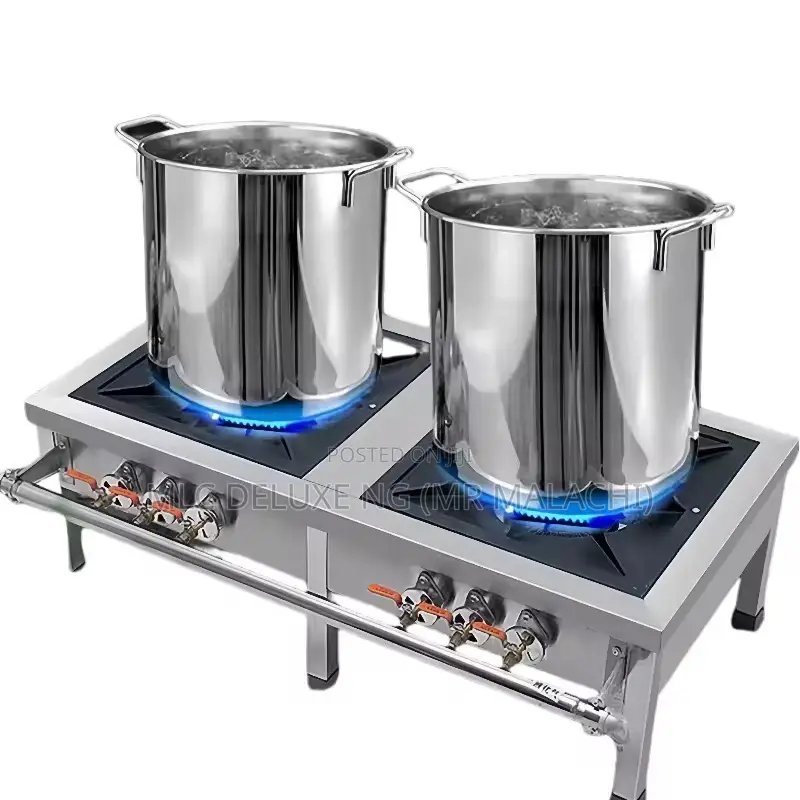 2 Big Pots Gas Cooker / Gas Stove (Double Phase)High Presure