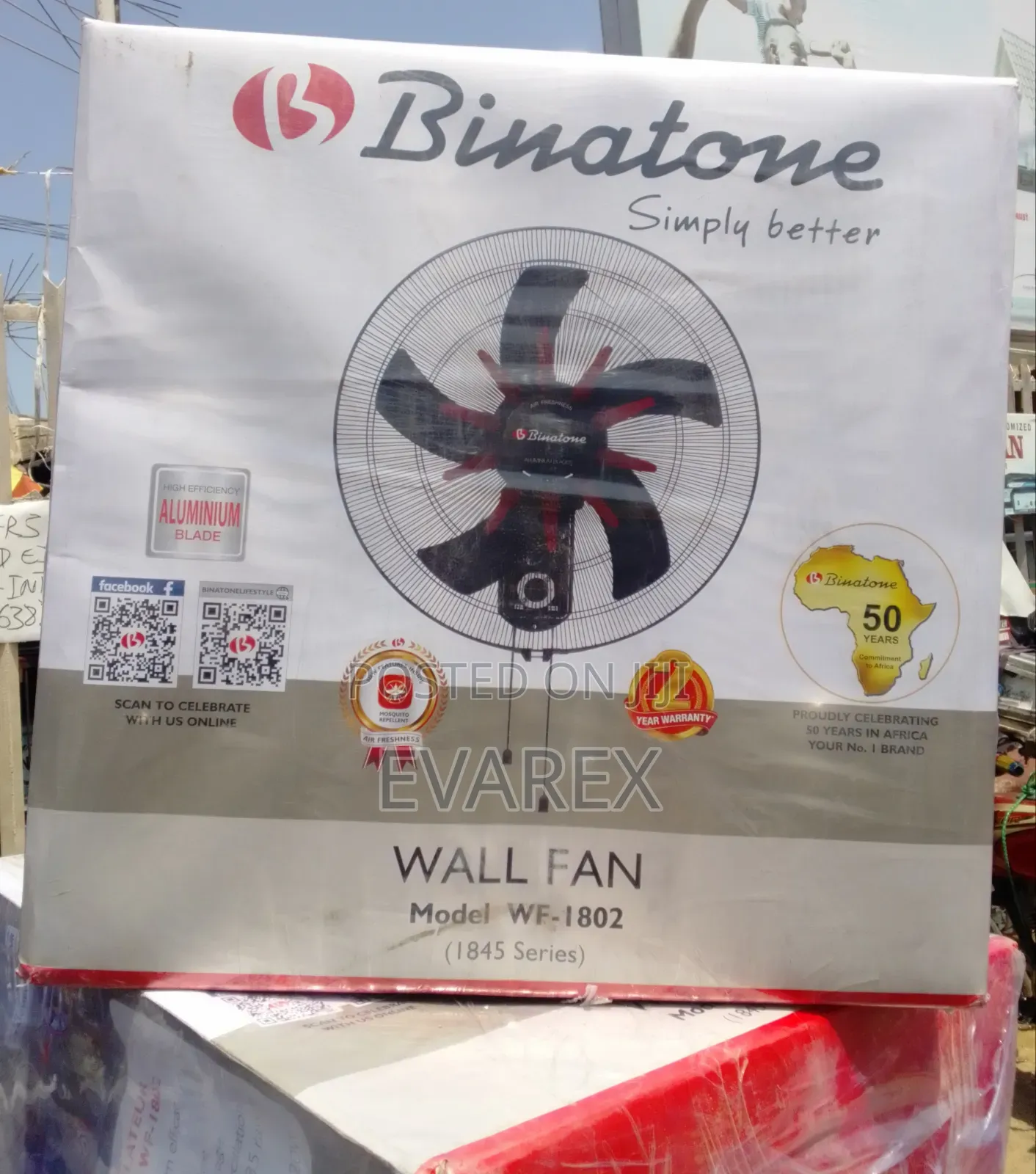 Cool Breeze 18" Wall Fan Wf-1802 Model