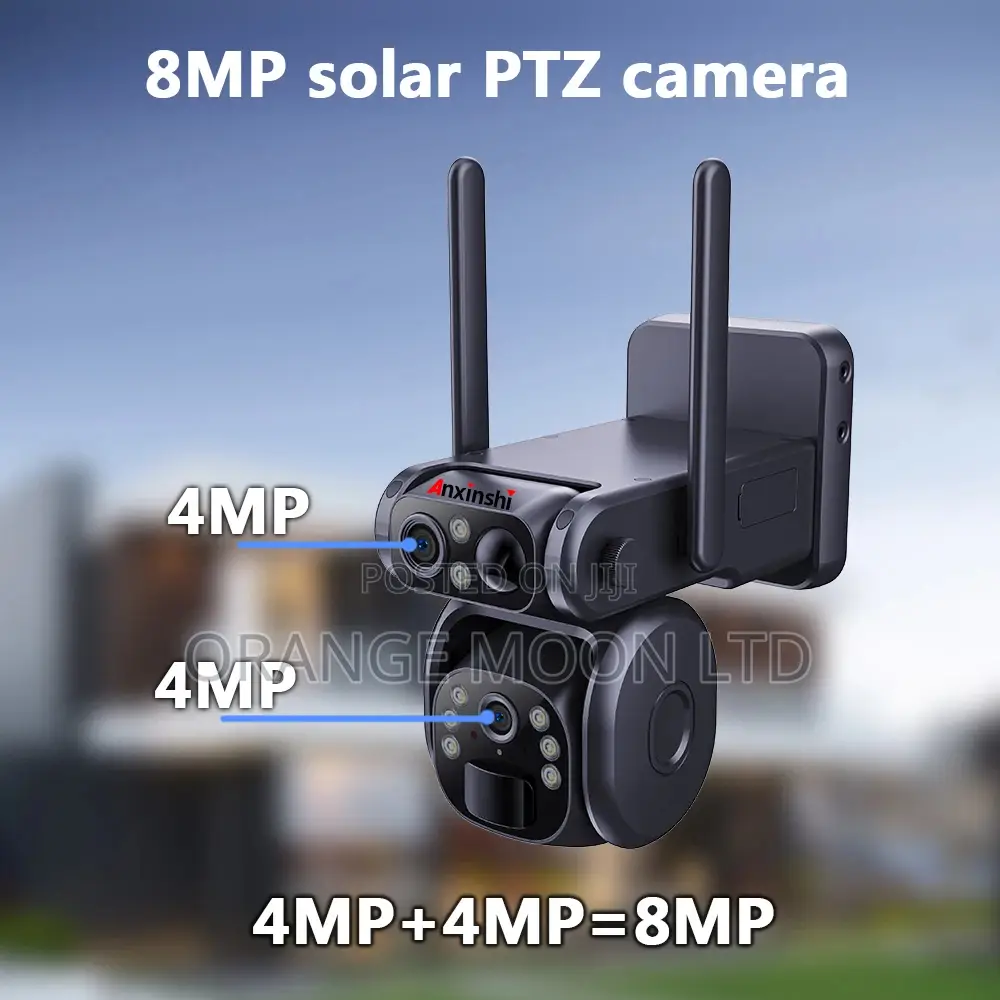 Ubox App Dual Lens 4g Wifi Solar Powered PTZ Camera