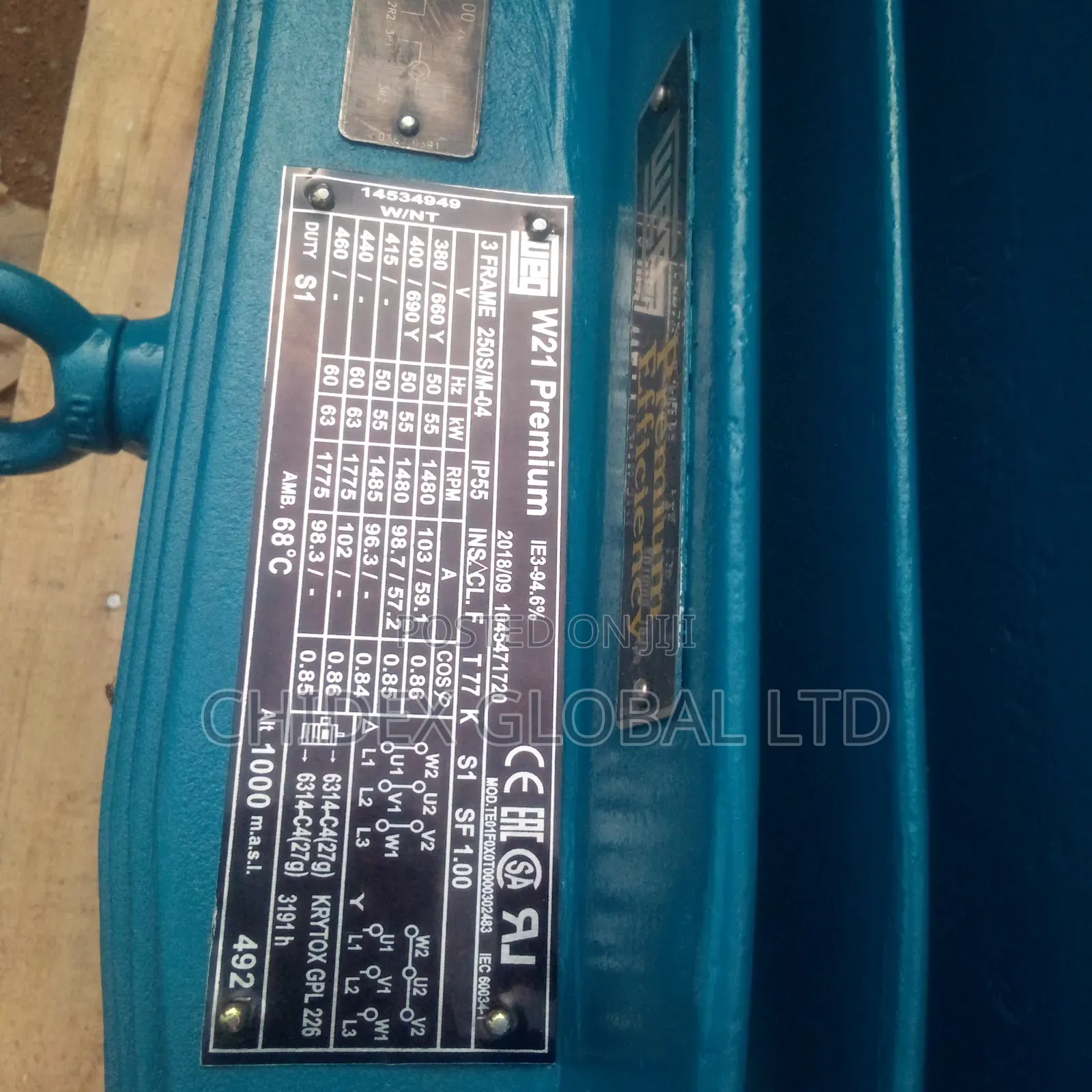 Original Brand New Weg Electric Motor 55kw 75hp