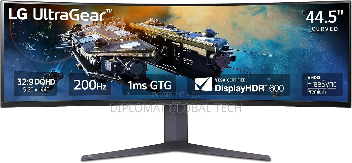 Lg 45gr75dc-B 45-Inch Ultragear Curved Gaming Monitor DQHD