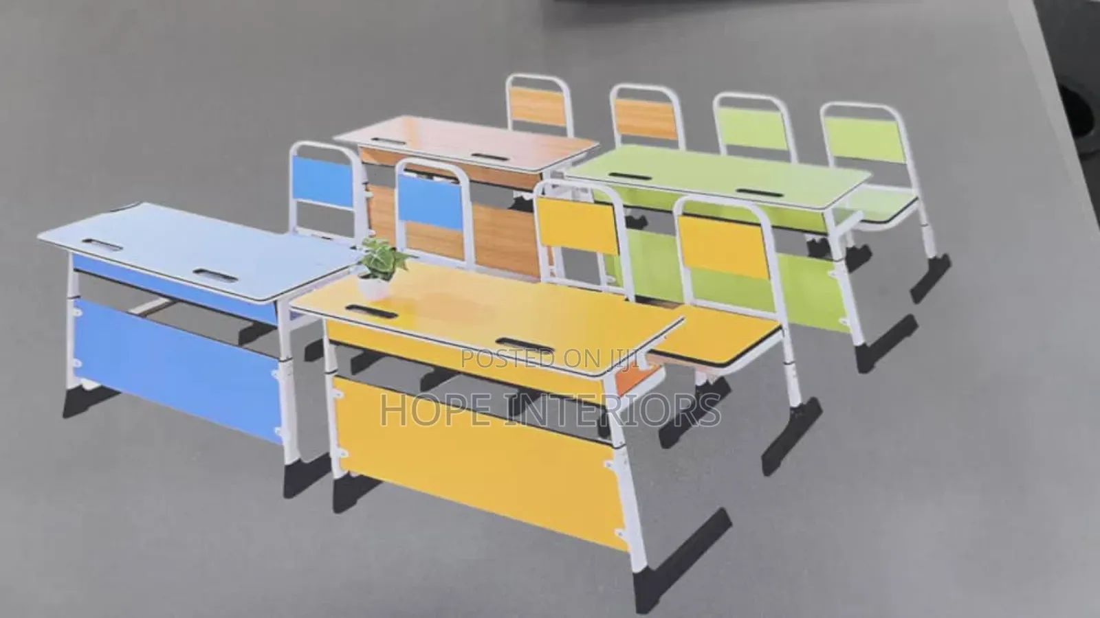 School Deck and Chairs Two in One