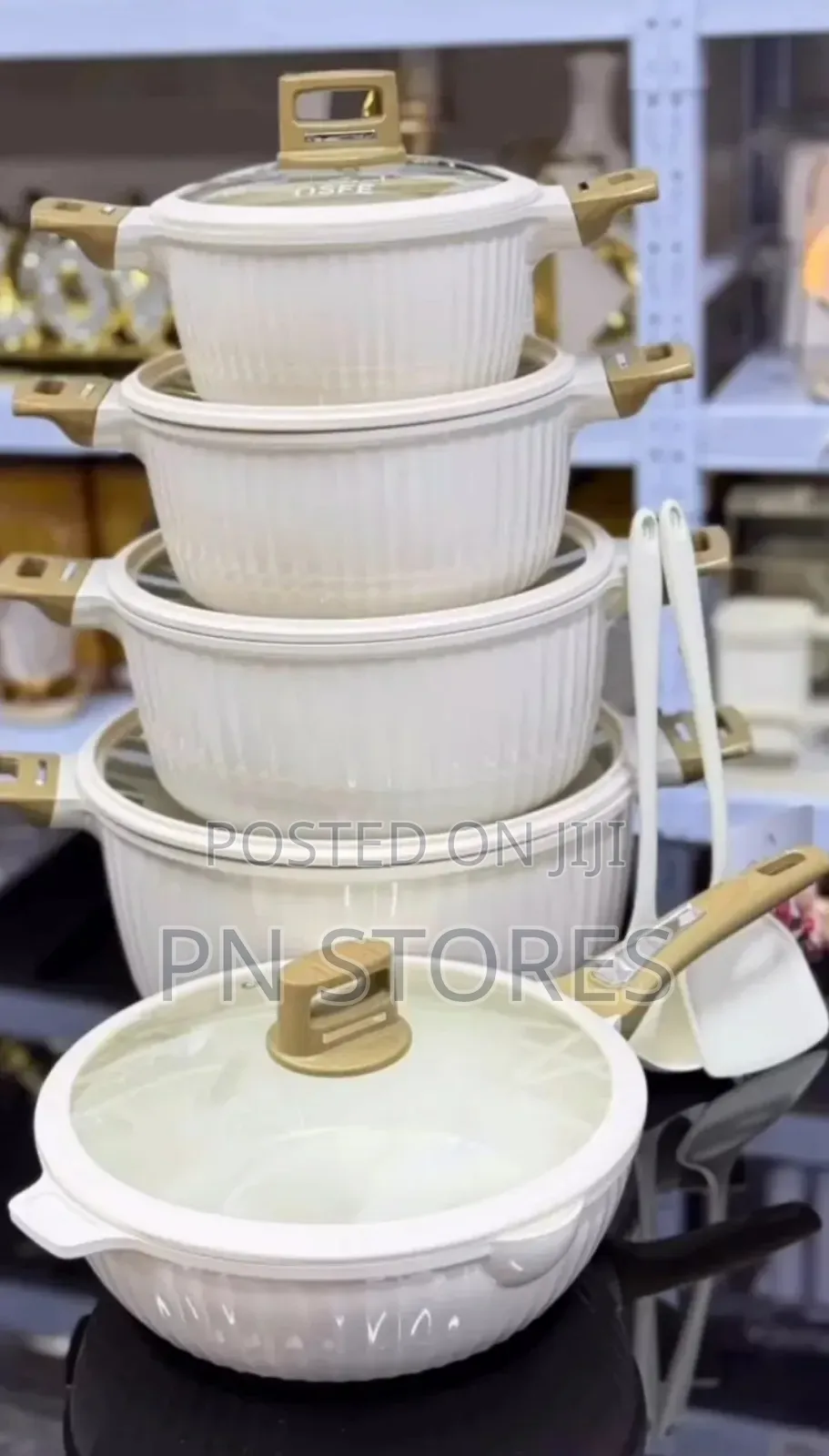 Non- Stick Granite Sets of Five Cooking Pots