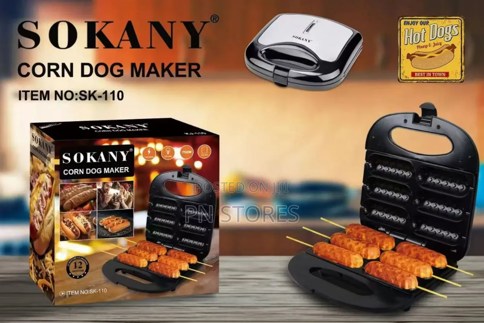 Portable Sokany Corn Dog Maker