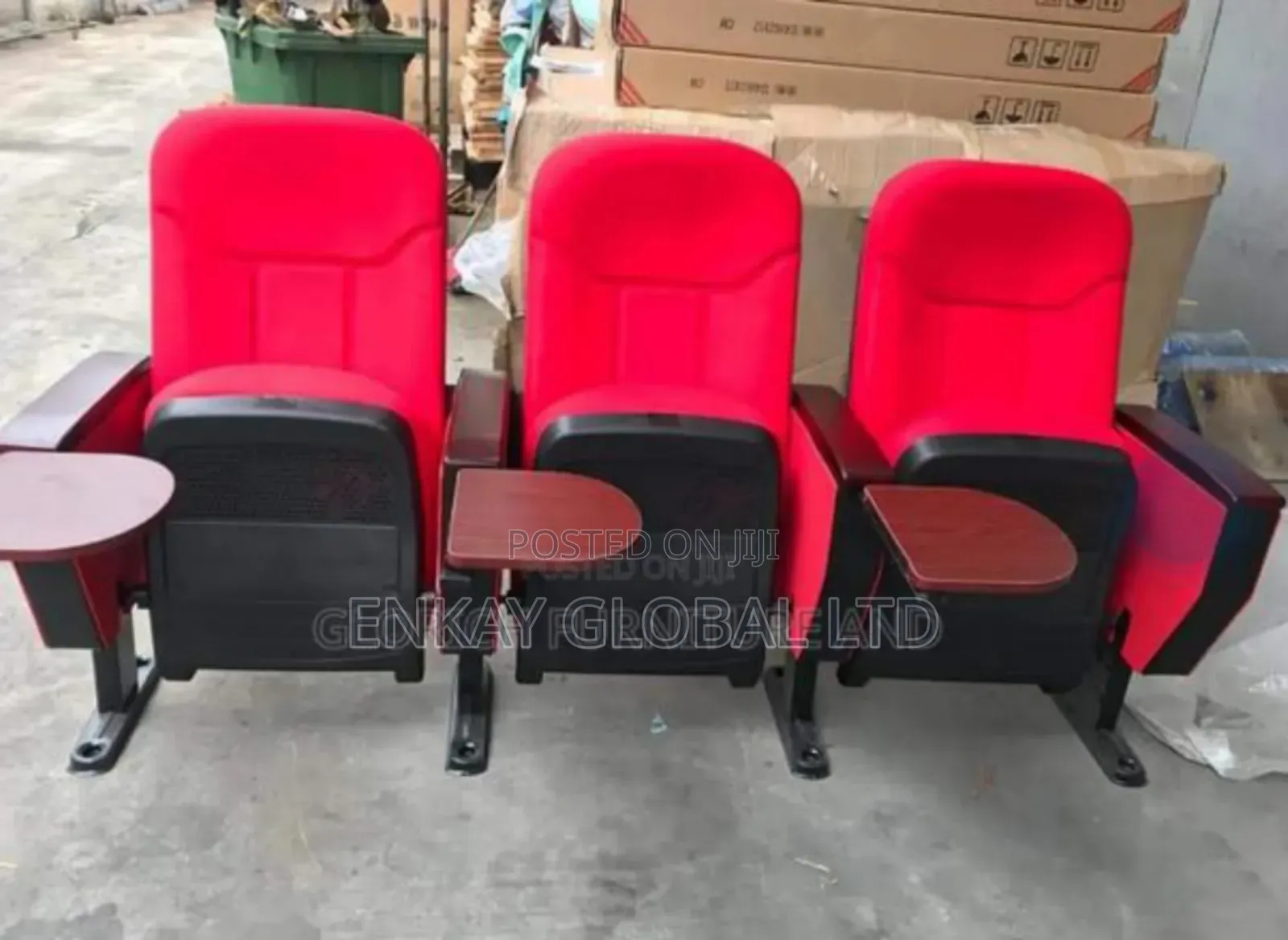 Fabric Auditorium 3 in 1 Chair