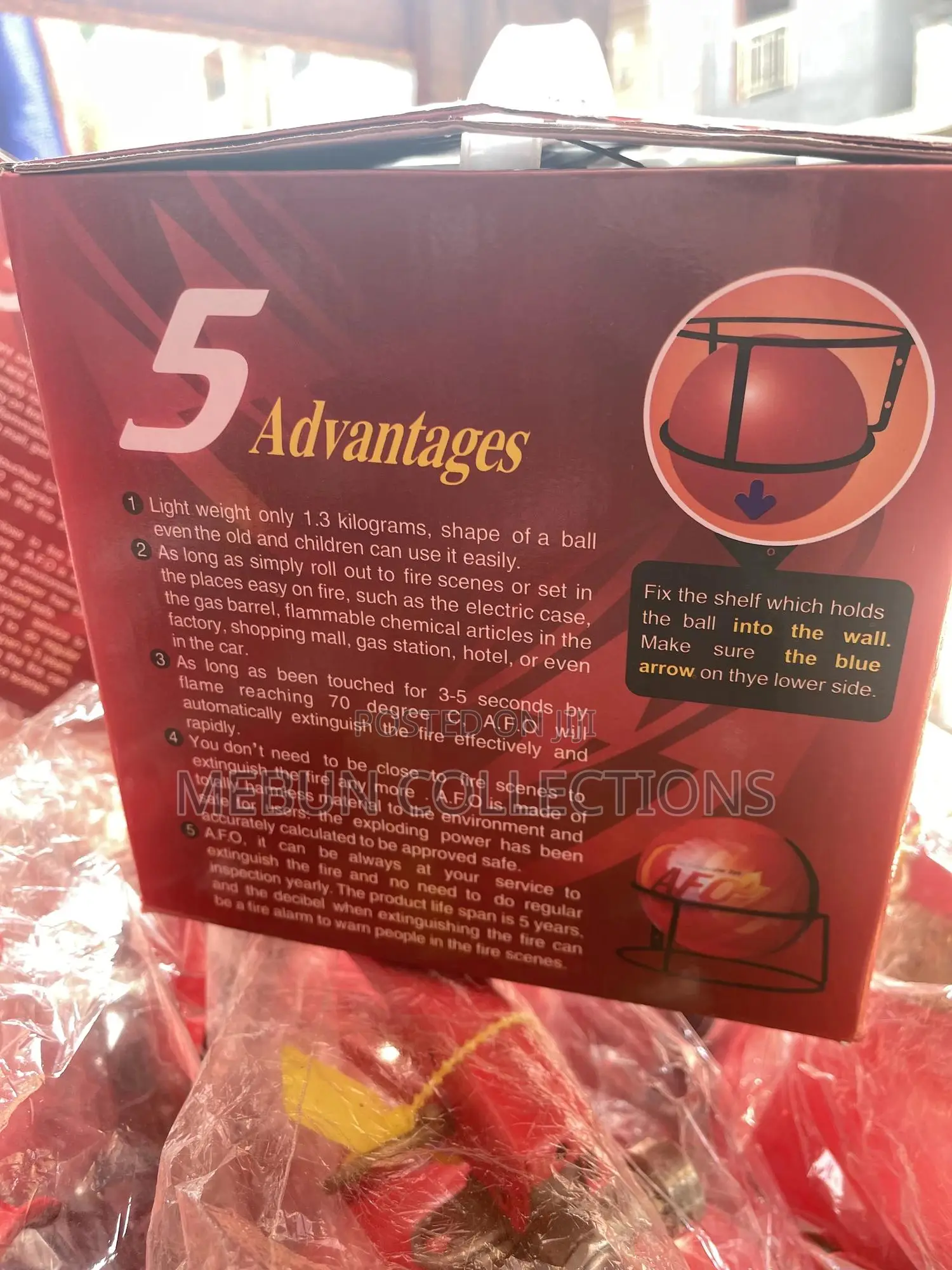 Fire Extinguisher Ball Auto Fire Off