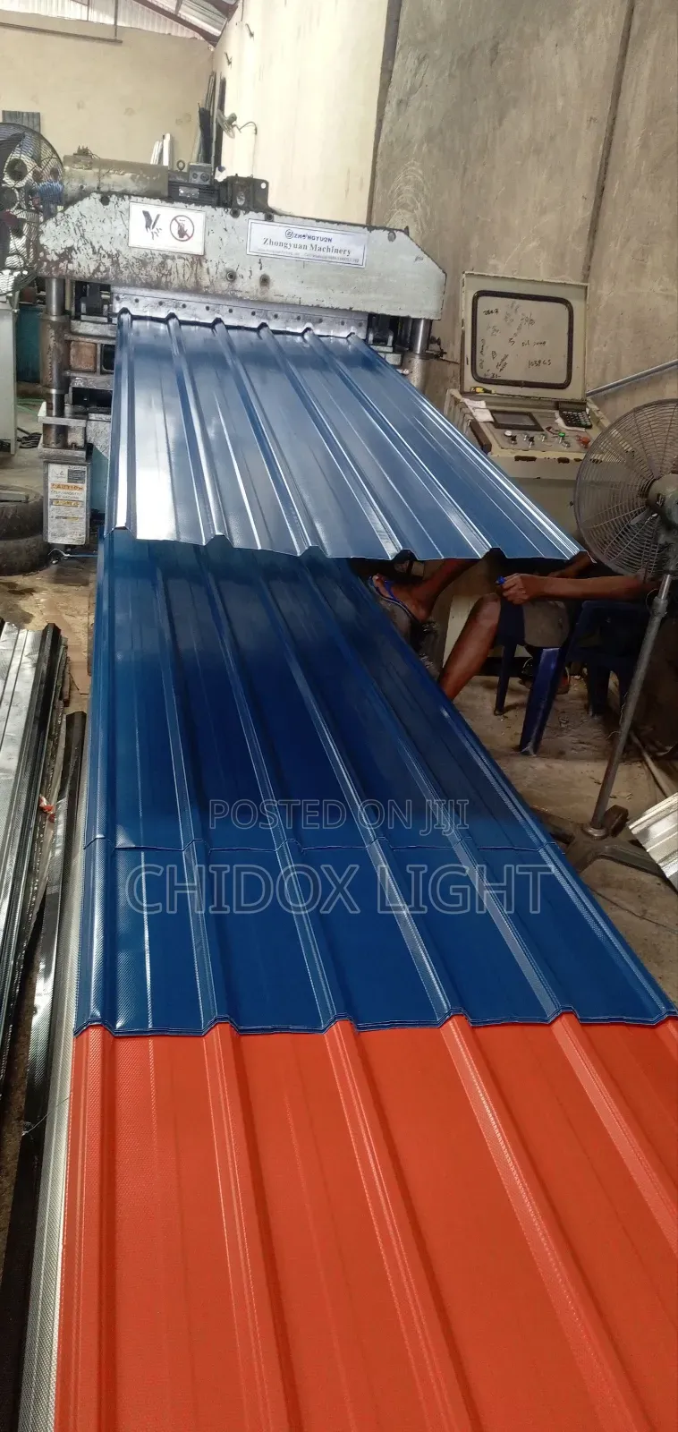 0.45 Long Span Design Aluminum Roofing Sheet Oven Baked Blue