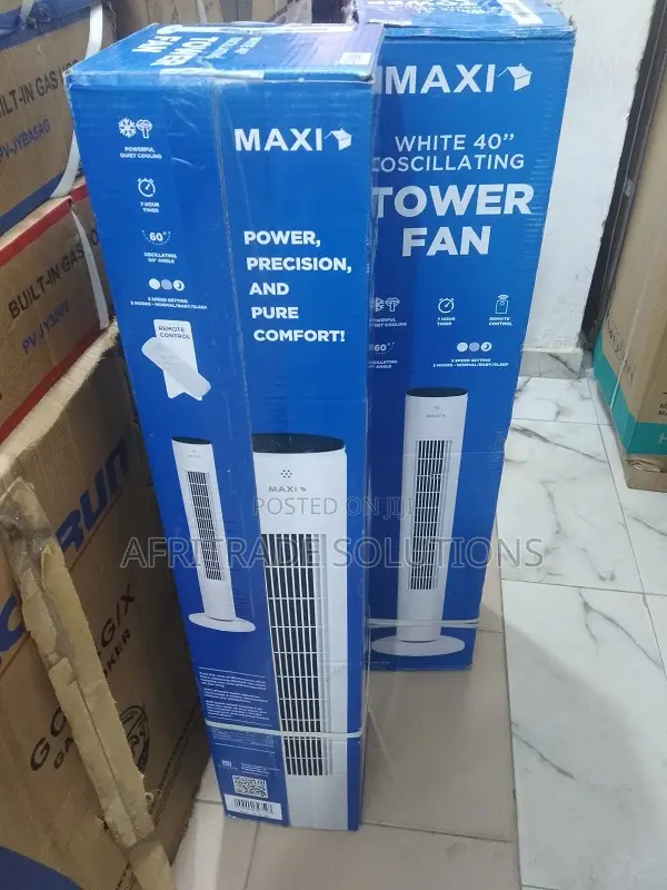 Maxi 40'' Tower Fan – Stay Cool Without the Noise