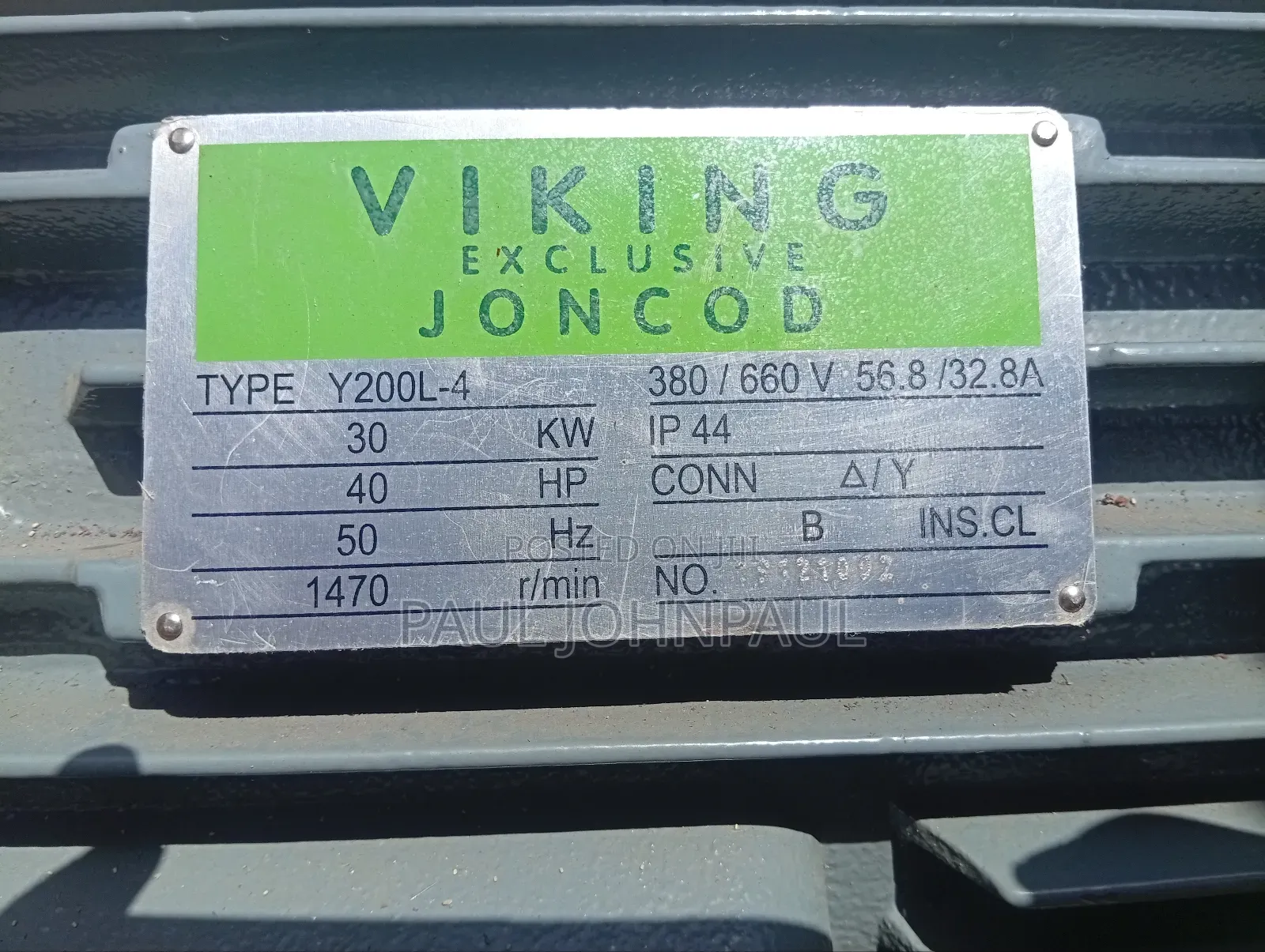 40hp Electric Motor Three Phase Low Speed