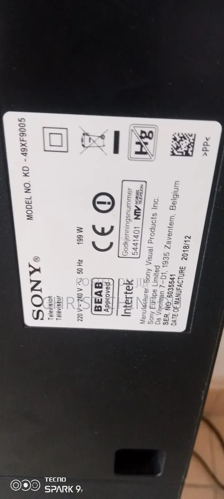 Sony Android 49inches Uhd Uk Neatly Used