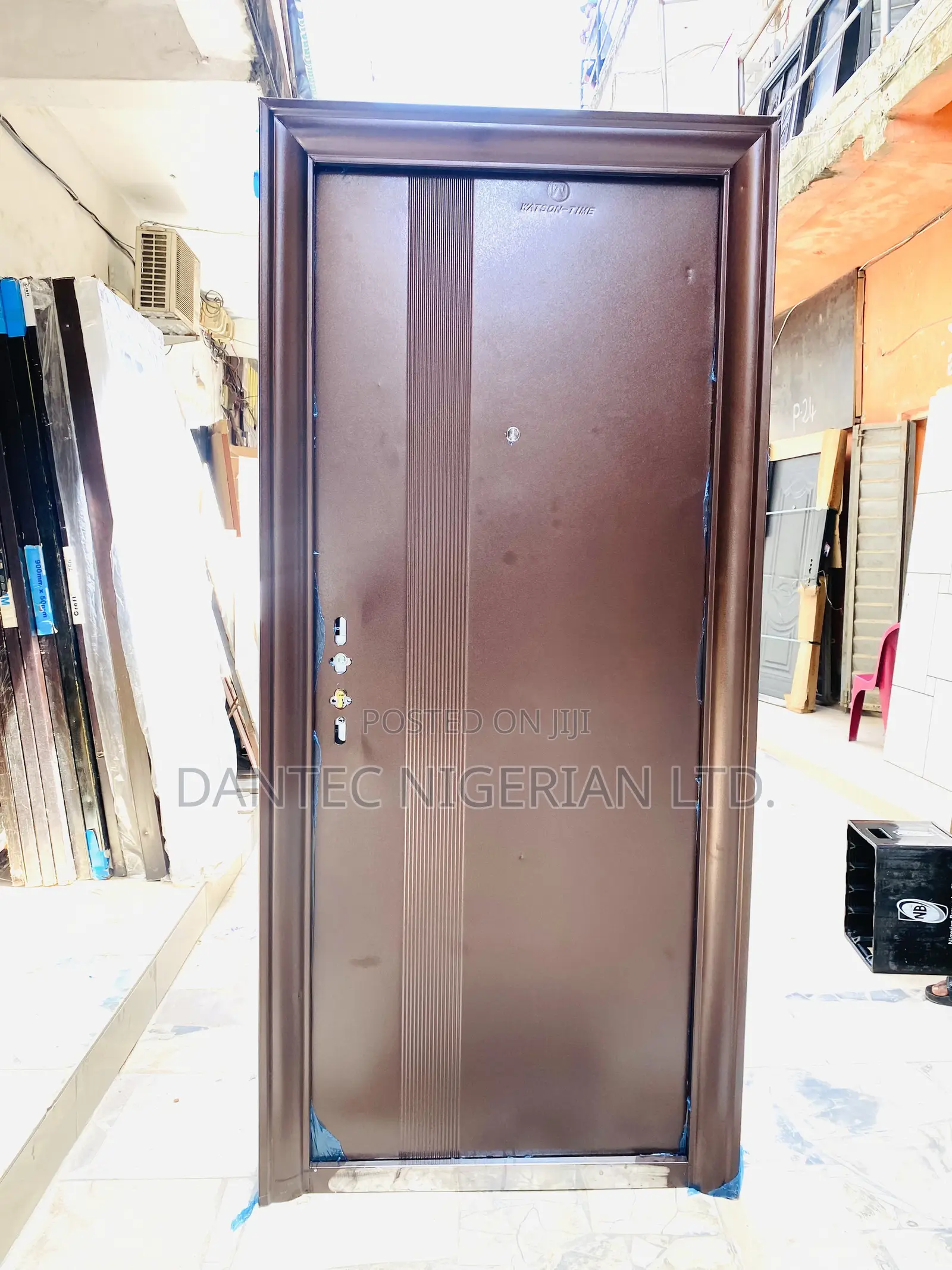 3ft by 7ft Watson Steel Door ( Brown )