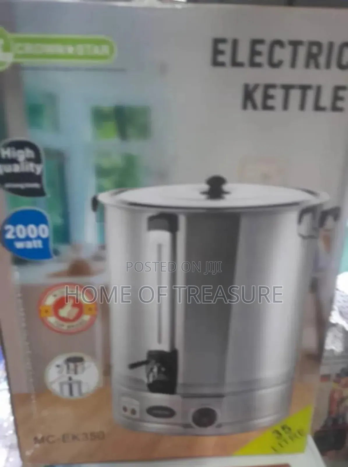 Crown Star 35-Liter Electric Kettle