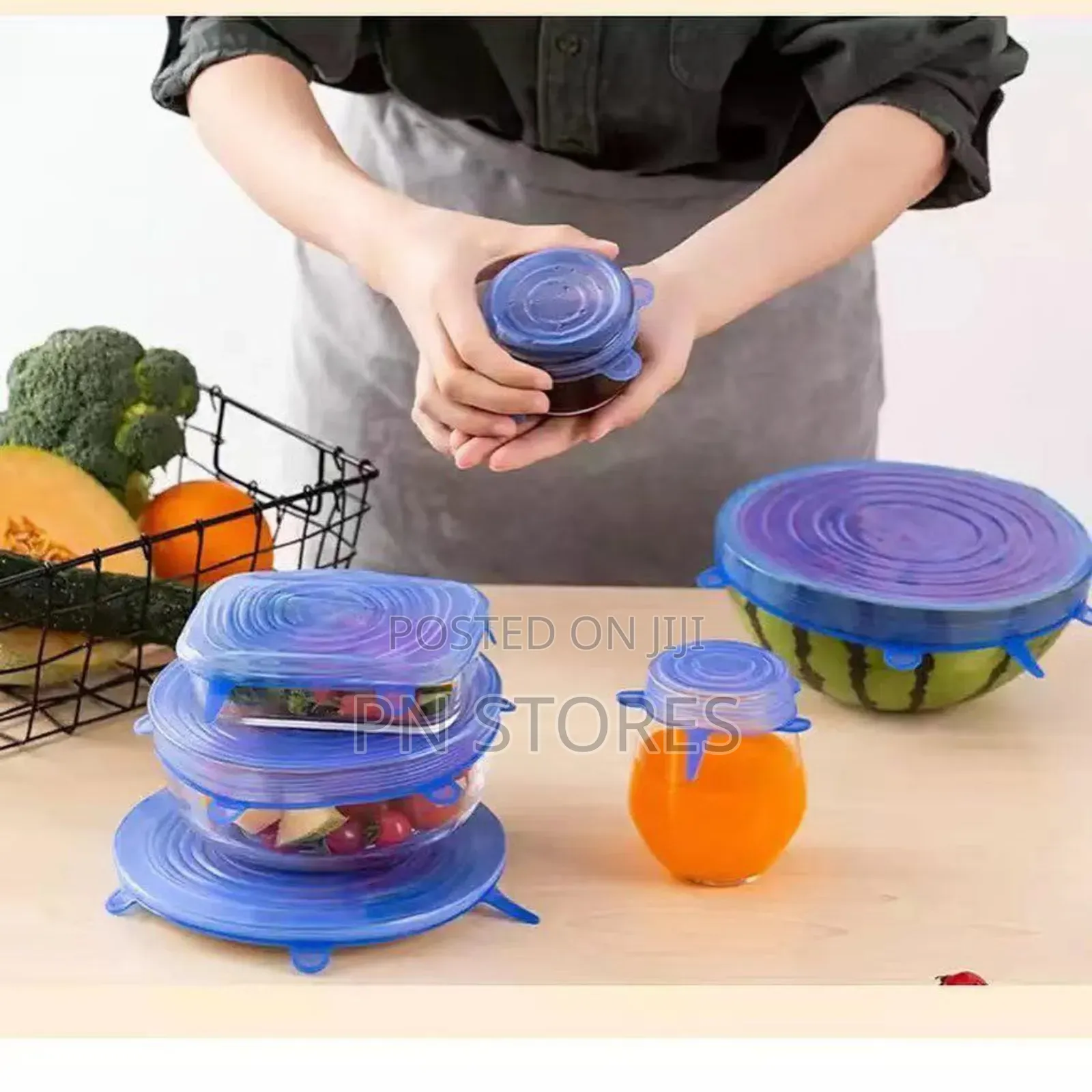 Reusable Silicone Stretch Lids Wrap Bowl Seal Cover