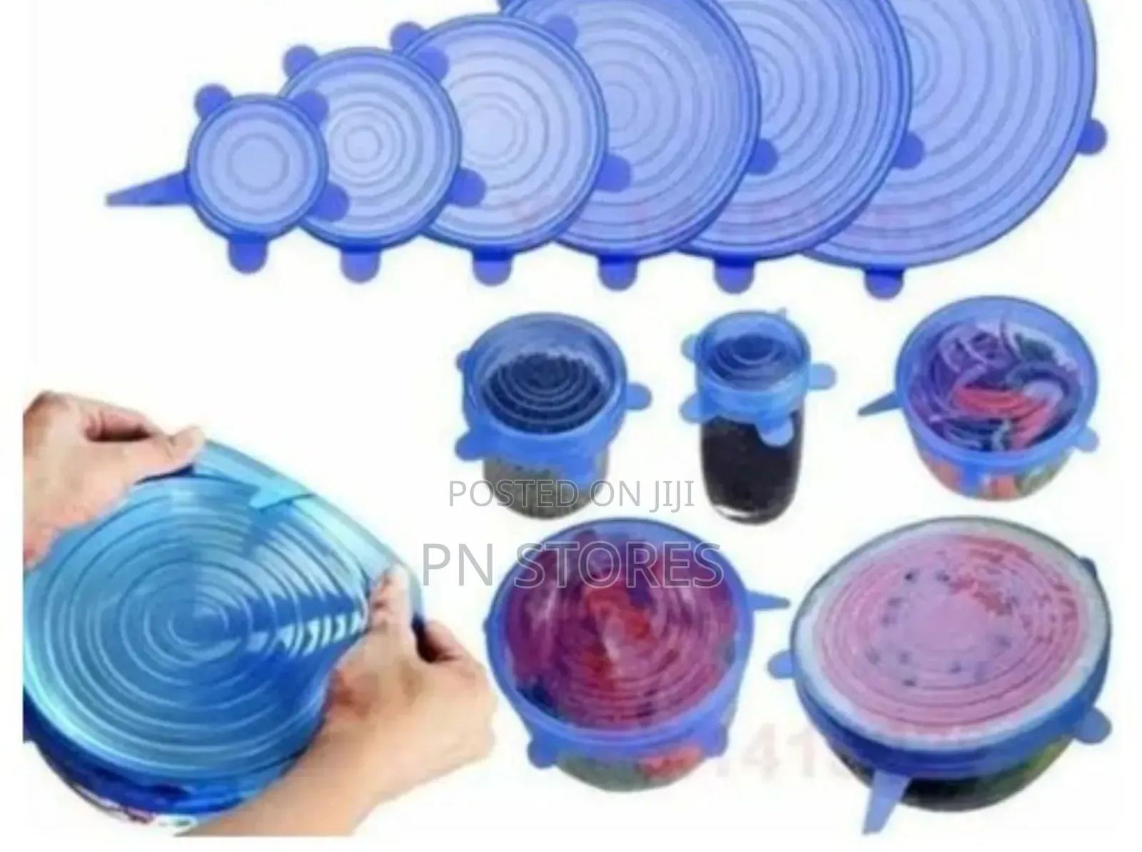 Reusable Silicone Stretch Lids Wrap Bowl Seal Cover