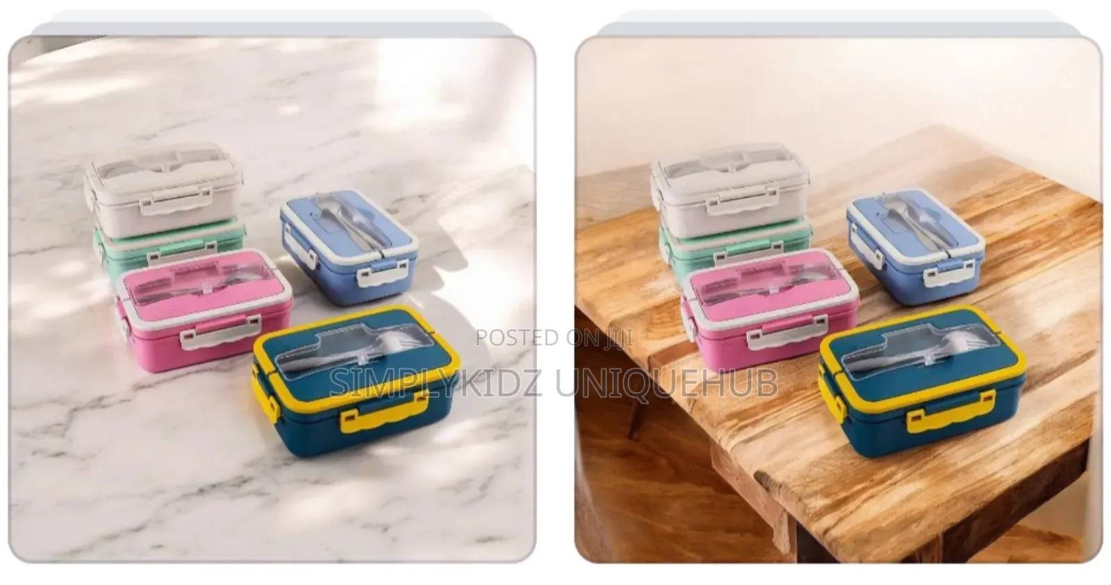 Lunch Box With Cutlery Set (Plastic Inner)