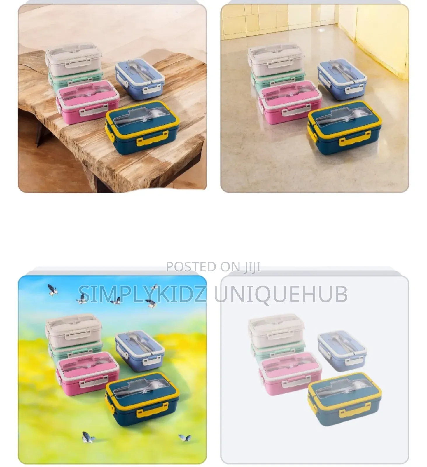 Lunch Box With Cutlery Set (Plastic Inner)