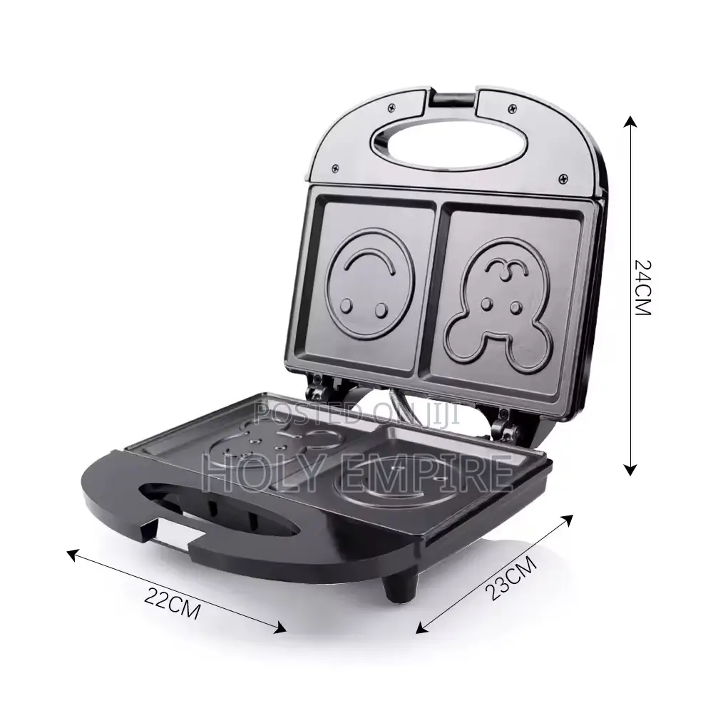 Mini Electric Sandwich Maker Toaster Smiley Pancake Maker