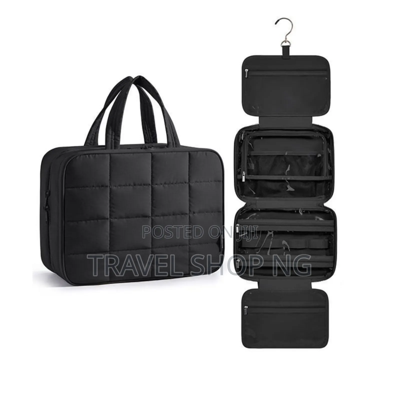 Square Large Capacity Hanging Toiletry Bag