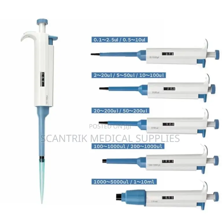 12-Nozzle Adjustable Volume Pipette