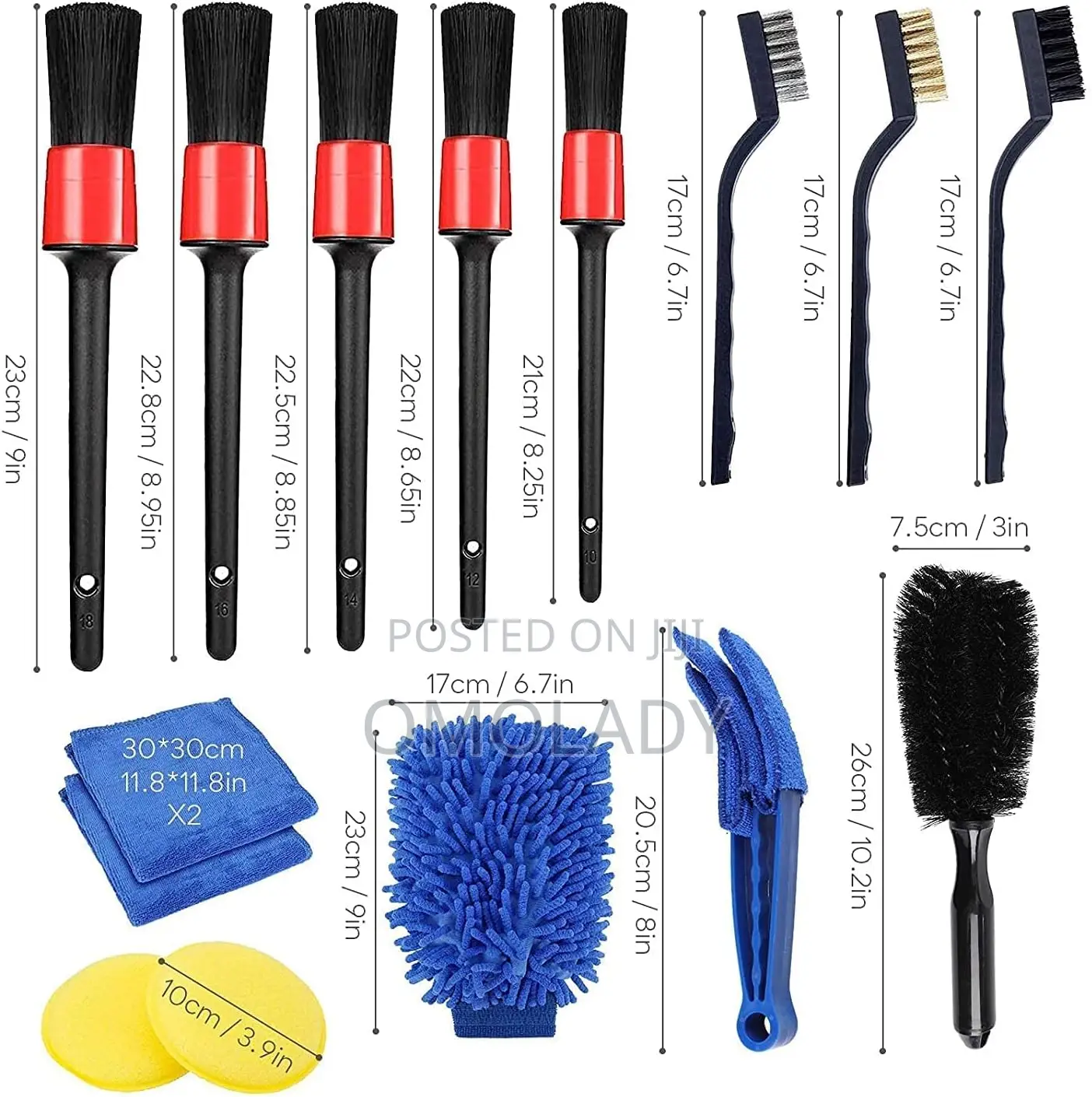 15pcs Car Detailing Brush Set