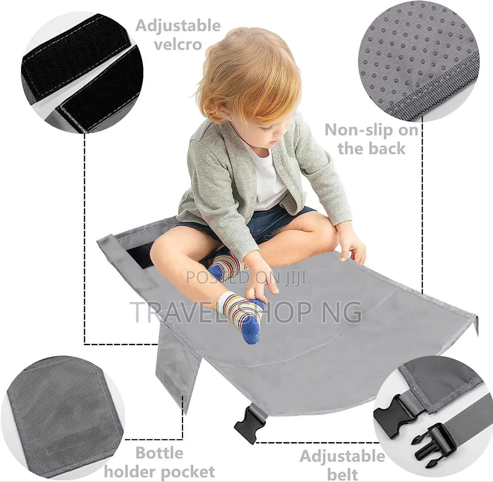 Airplane Bed Seat Extender - Kids Sleep Play in Comfort