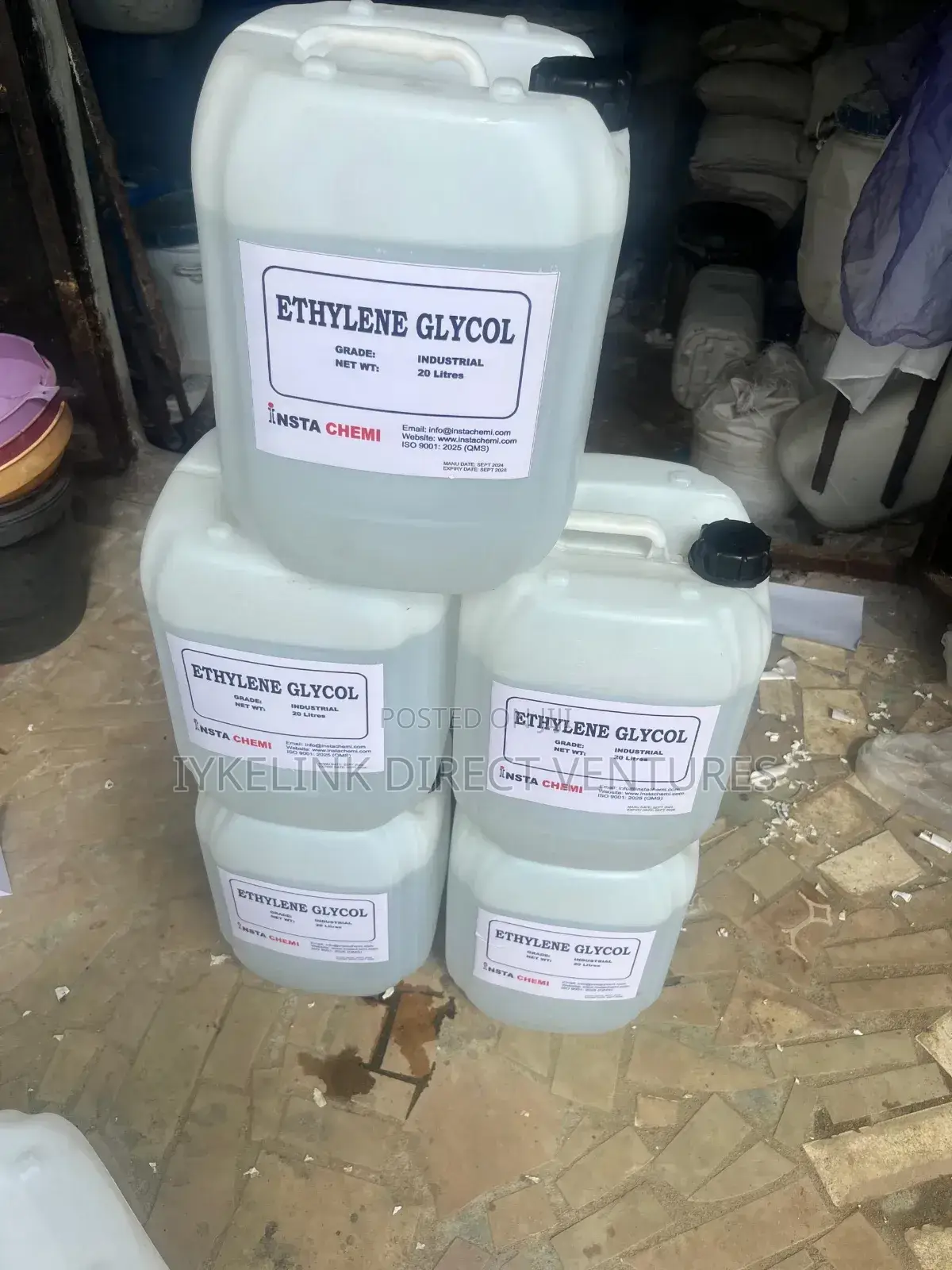 Ethylene Glycol 20litres (Instachem)