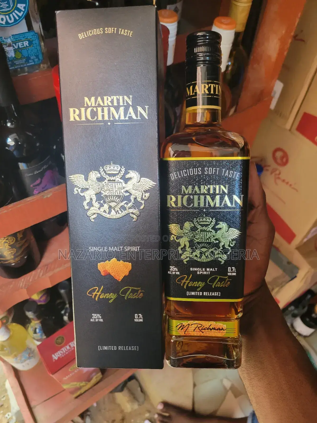 Martin Richman Honey Whisky – Smooth Sweet Blend (750ml)