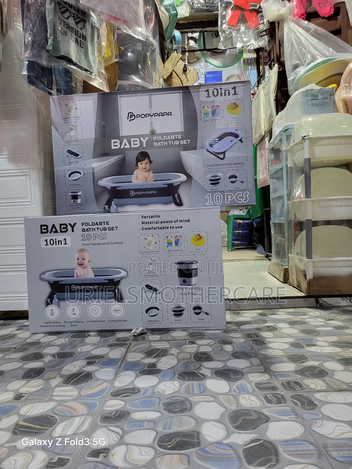 Foldable 10 in 1 Bath Set