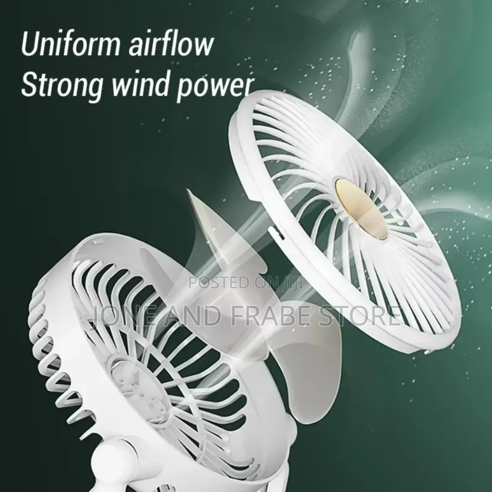 360° Rotation Foldable Mini Rechargeable Fan With Led Light