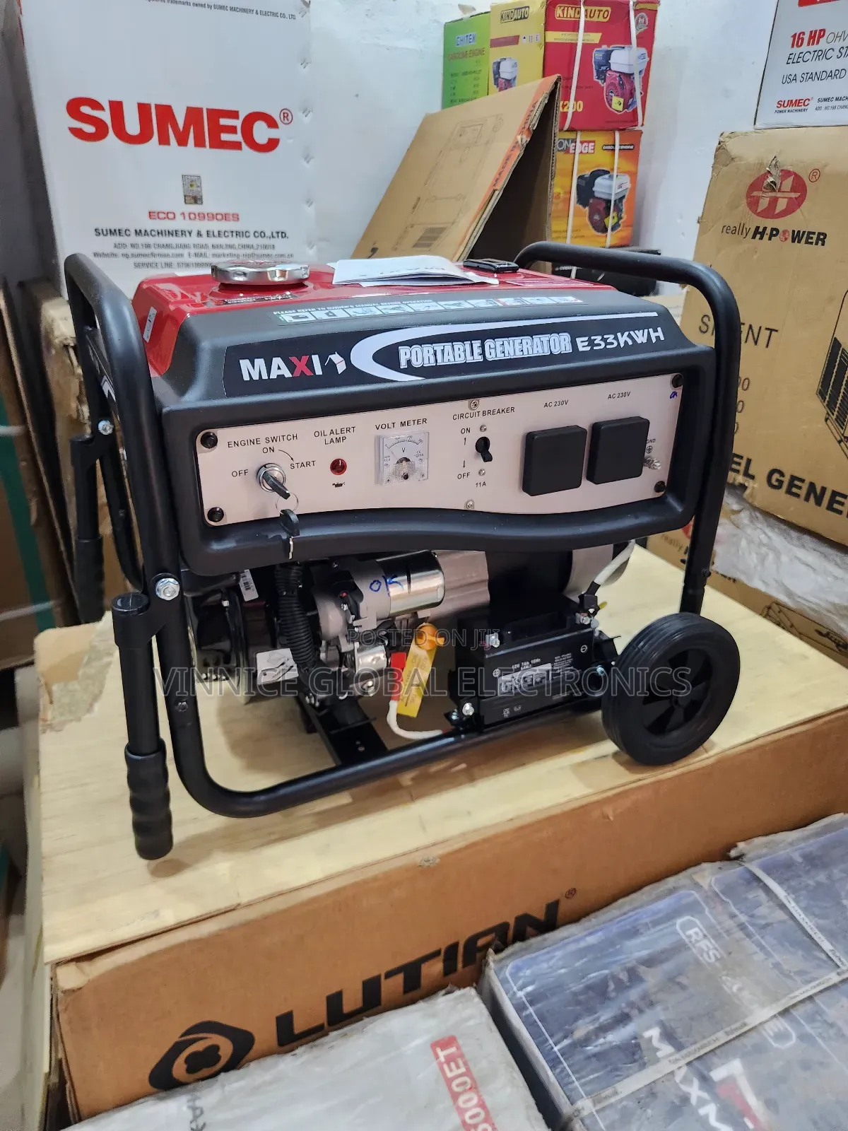 5.5kva Maxi Generator Set Key Start. 100% Pure Copper Coil