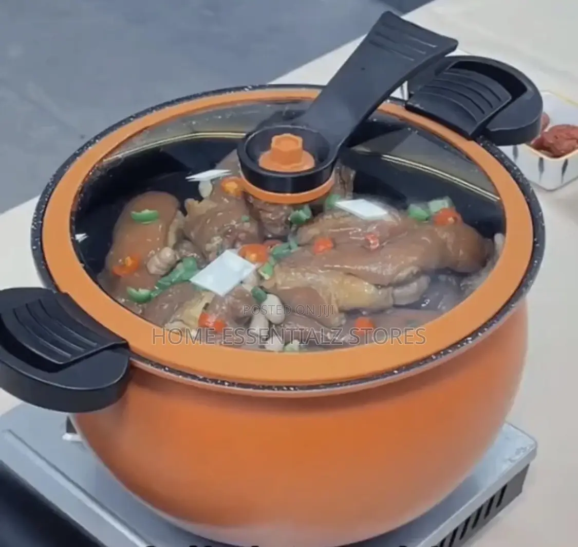Pressure Pot With Glass Lid - Lockable Pressure Cooker