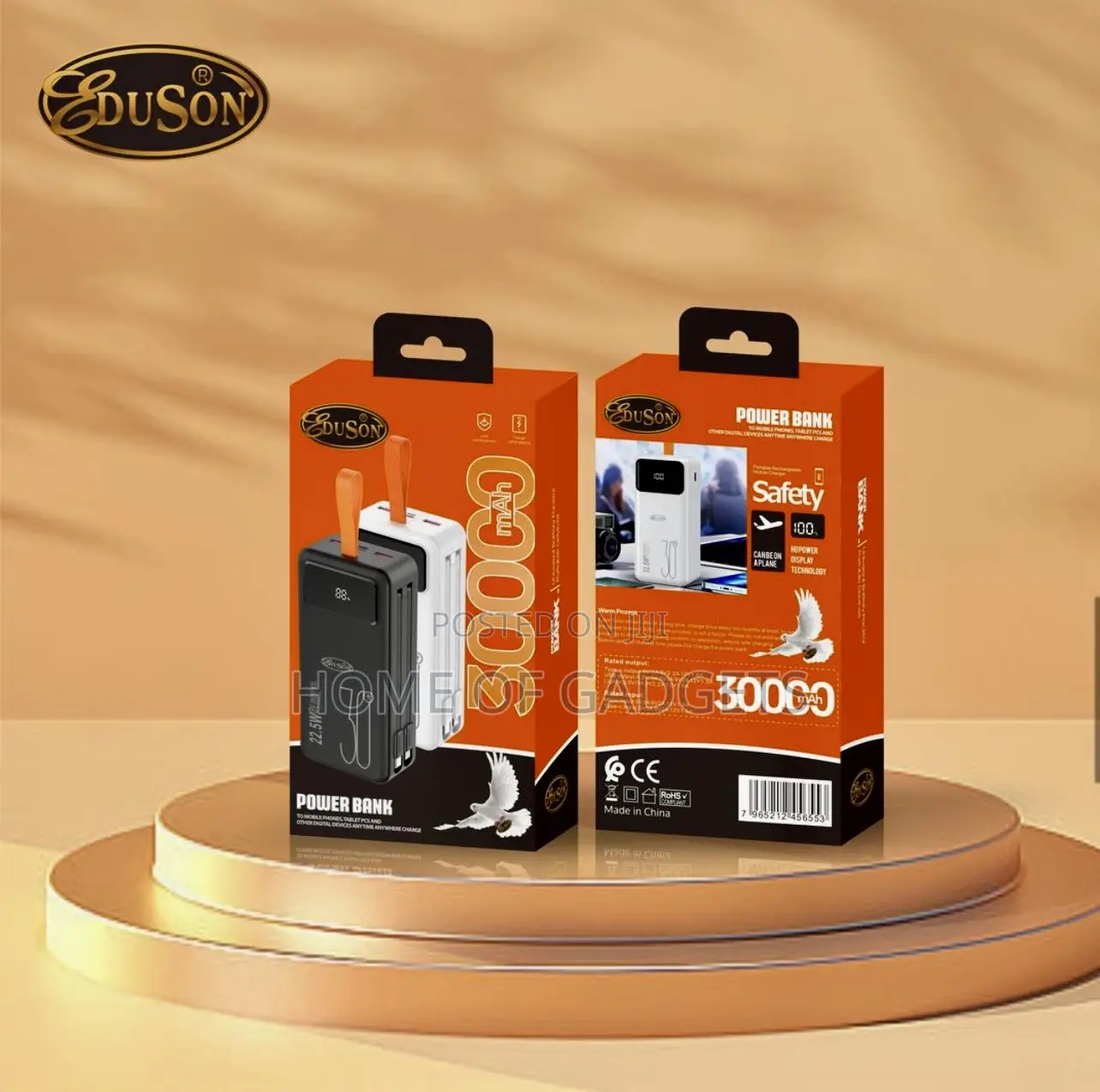 30,000mah Super Fast Pd 22.5w With Display Power Bank