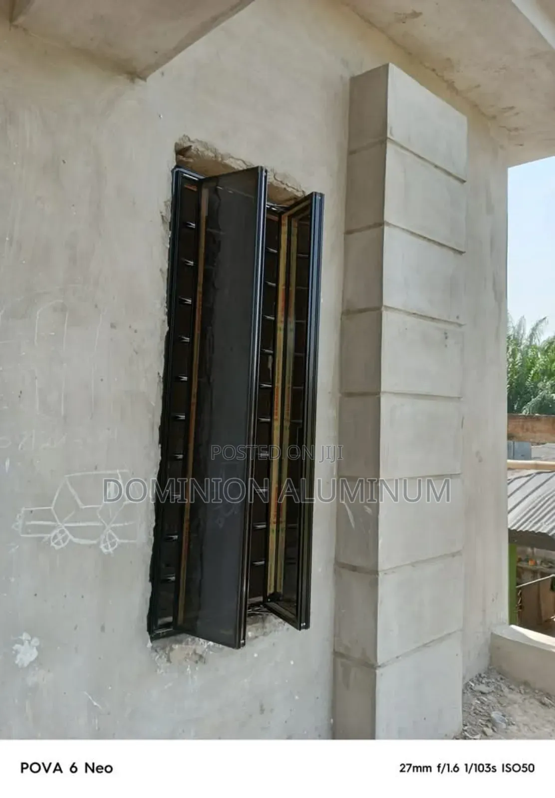 T Partition Blue Glass Casement
