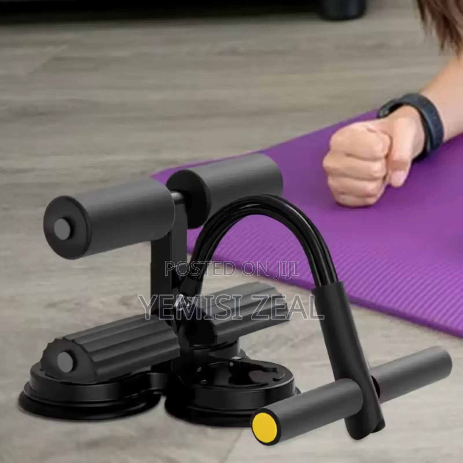 Sunction Sit Up Bar With Resistance Rope