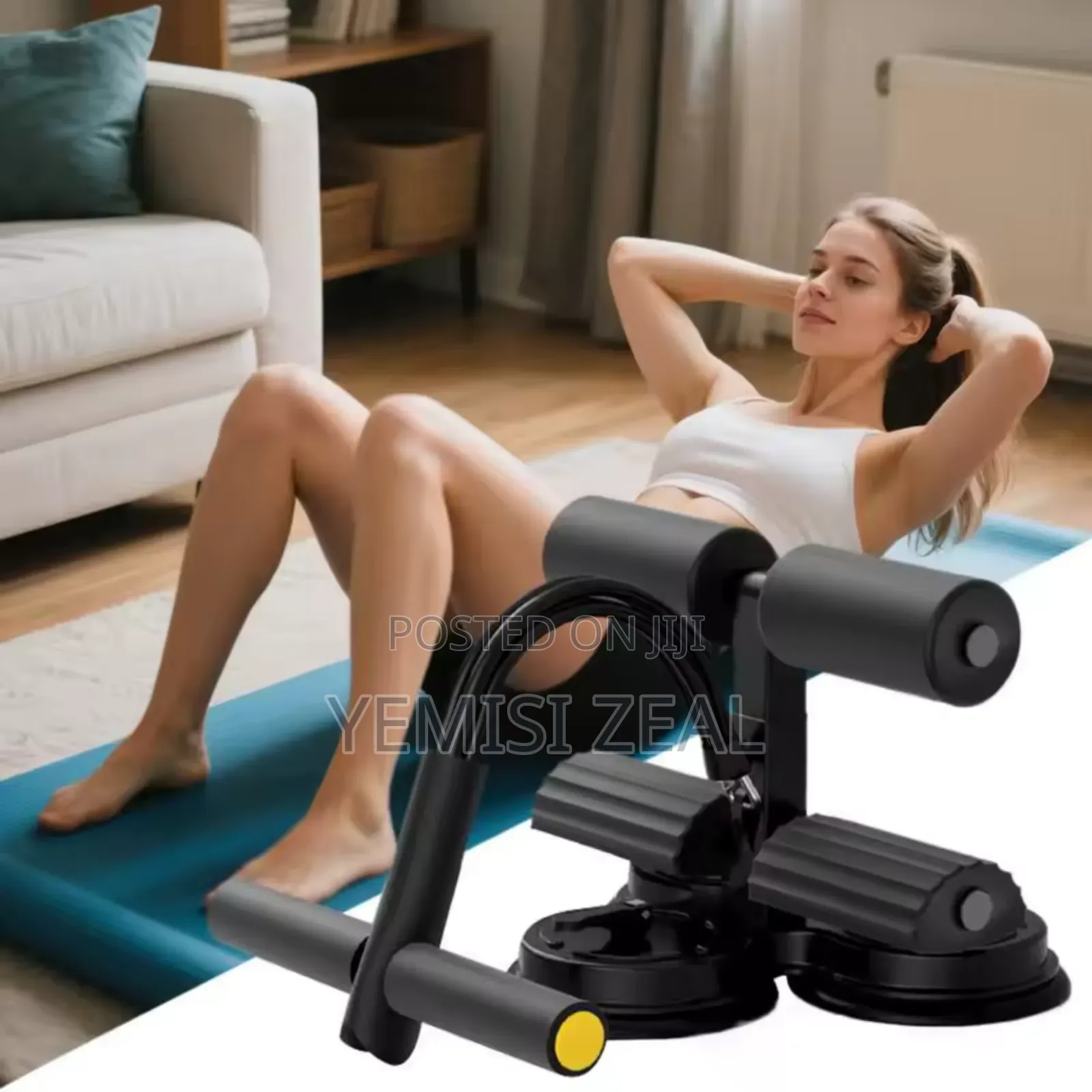 Sunction Sit Up Bar With Resistance Rope