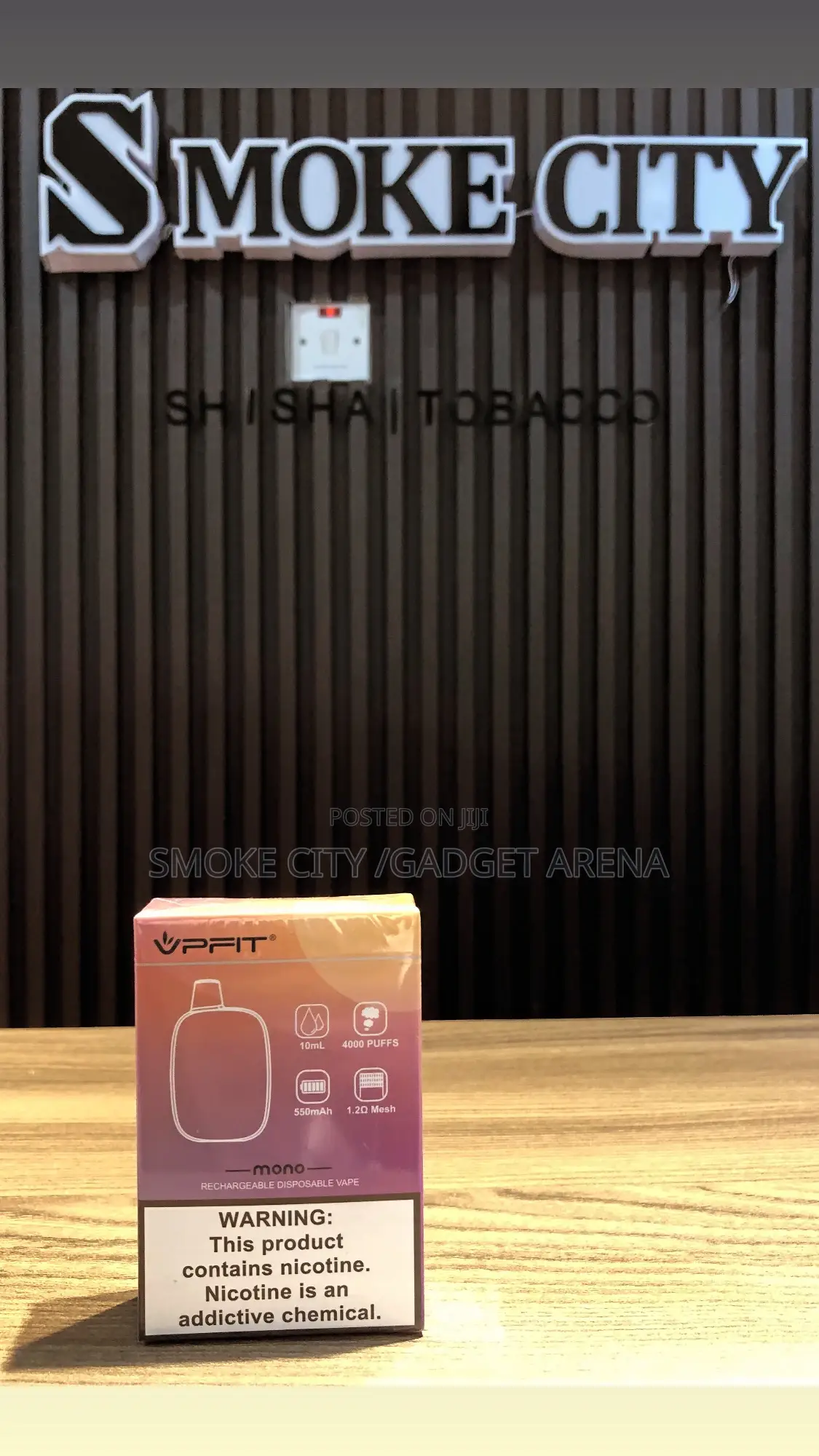 Vpfit Mono 4,000 Puffs Rechargeable/Disposable Vape/E-Cigar