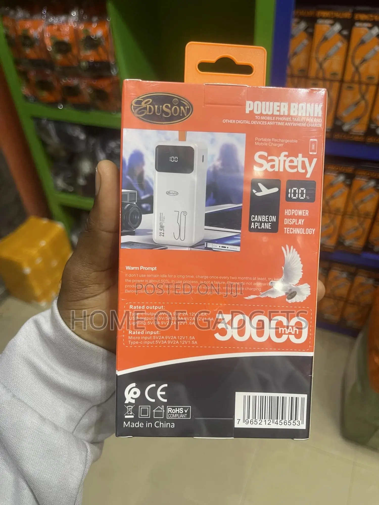 30,000mah Super Fast Pd 22.5w With Display Power Bank
