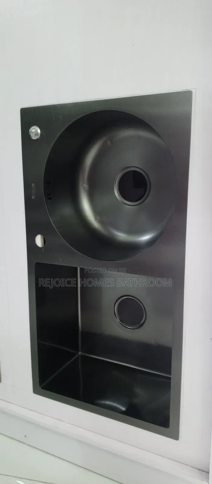 Modern Black Stainless Steel Double Bowl /Basin Kitchen Sink