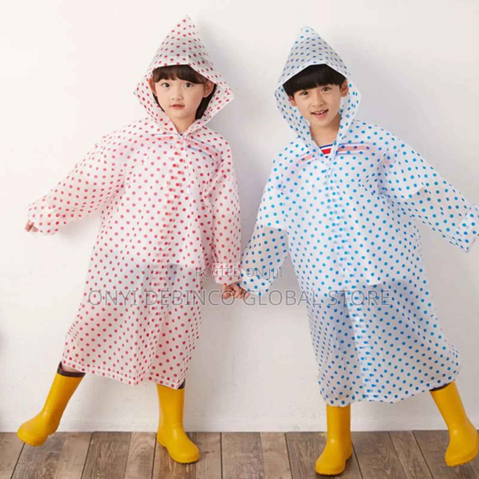 Dots Thicken Waterproof Children Rain Coat For Kids