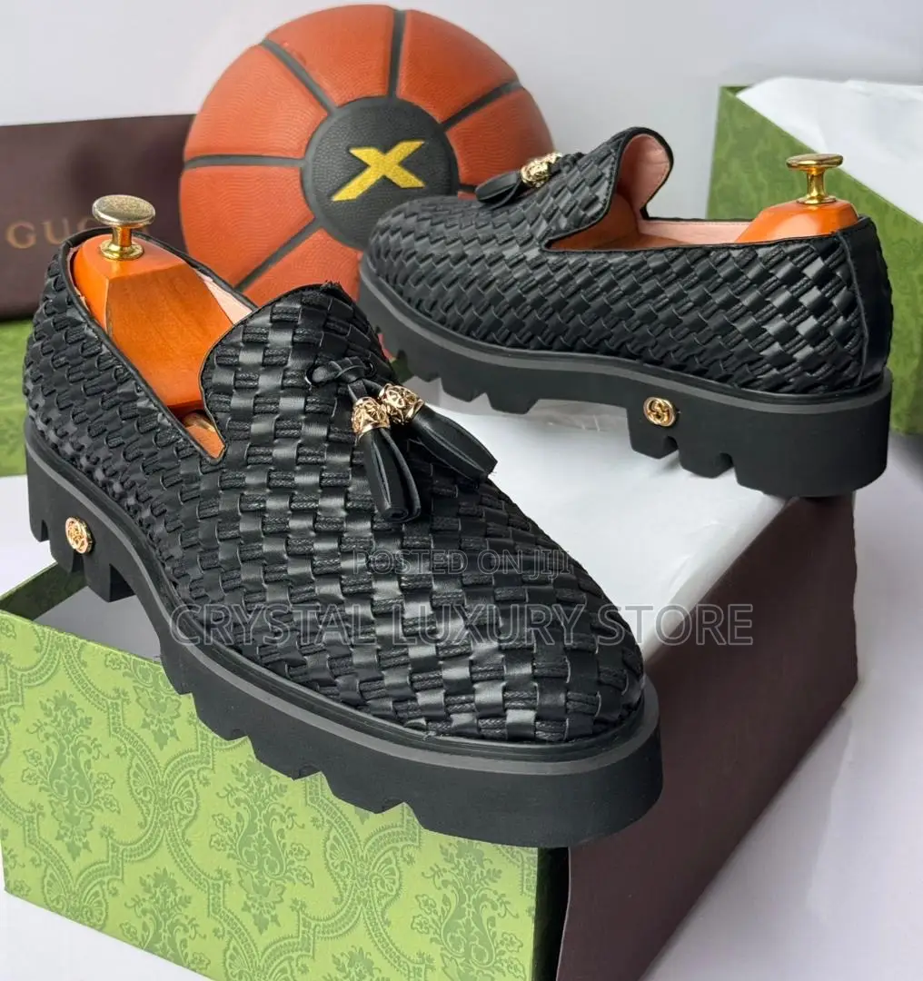 Gucci Quality Luxury Men Genuine Leather Shoe