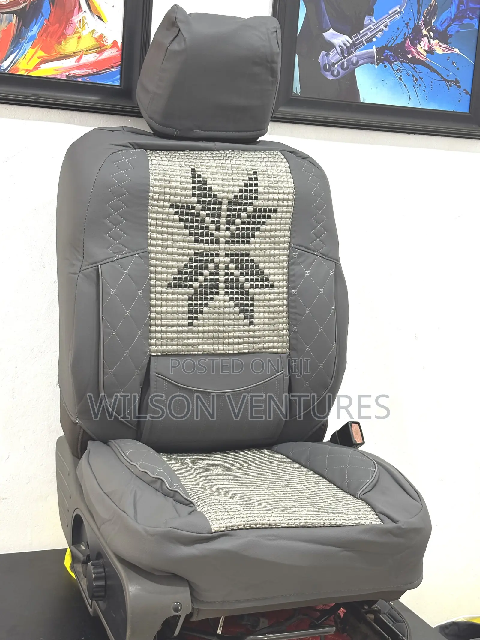 Gray Color Car Seat Chair Cover