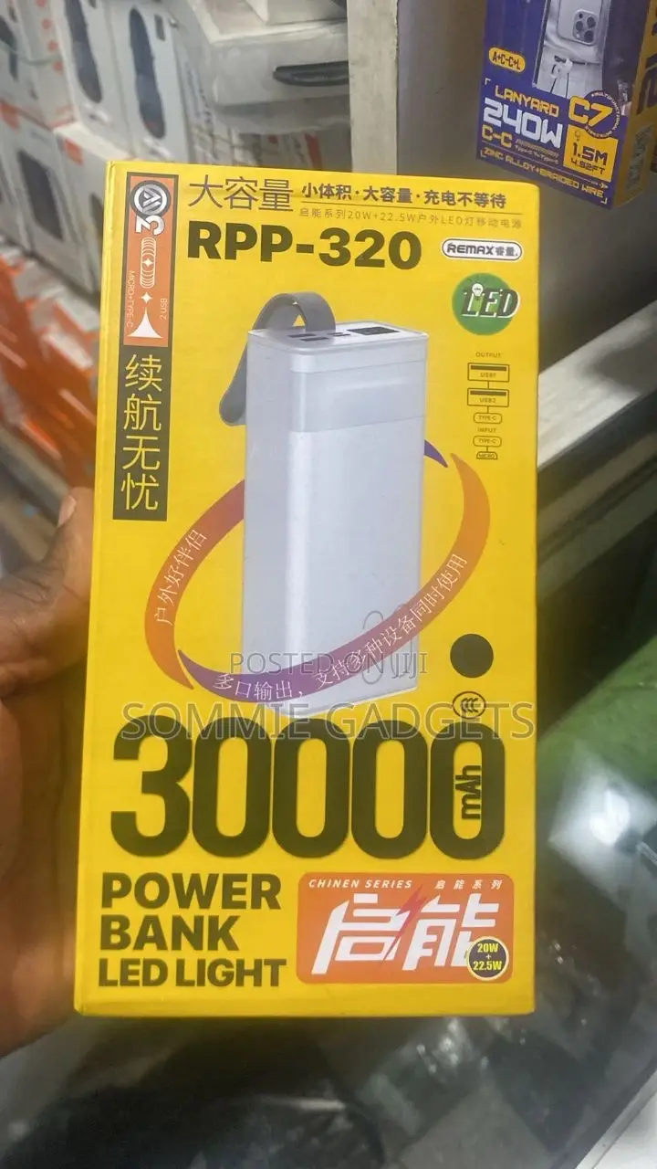 Remax Power Bank RPP-320 30000mah 22.5w