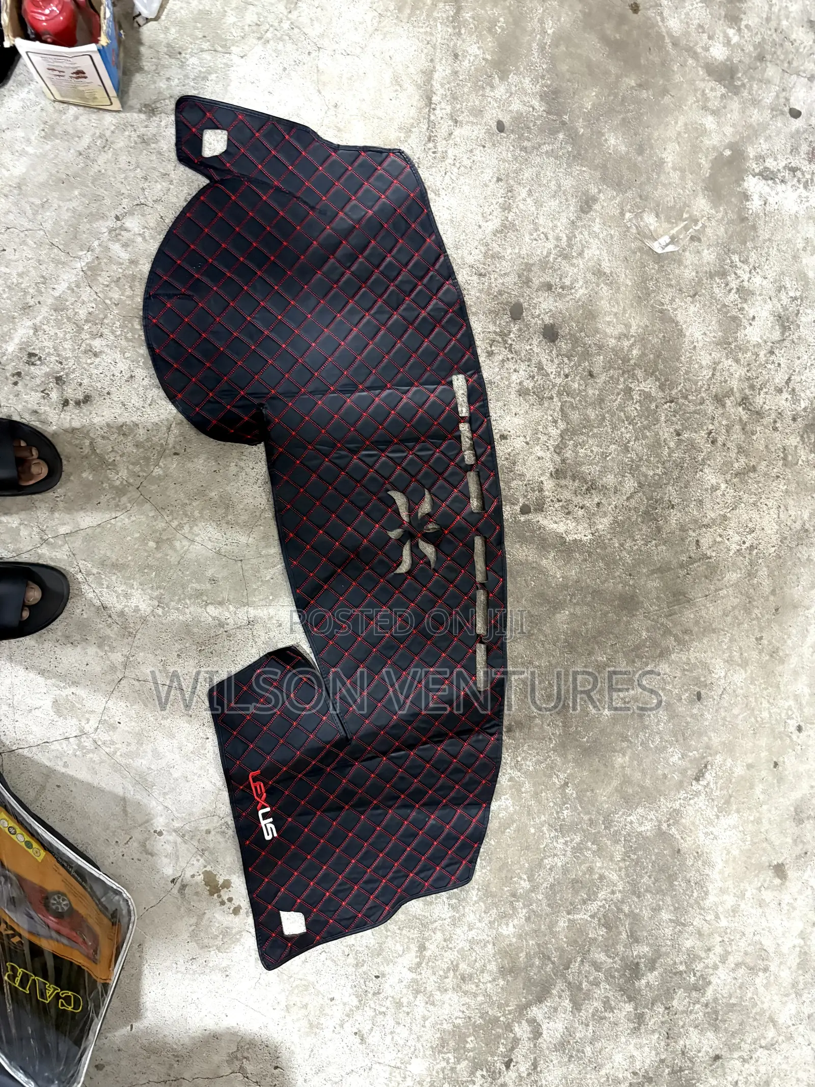 Customized Lexus Rx350 Tiles Leather Dashboard Cover