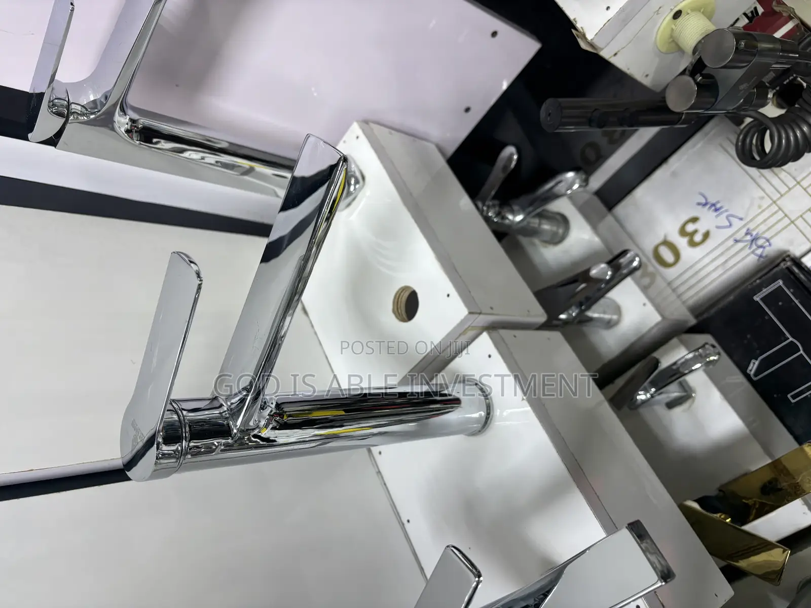 Chrome Long Neck Mixer Tap