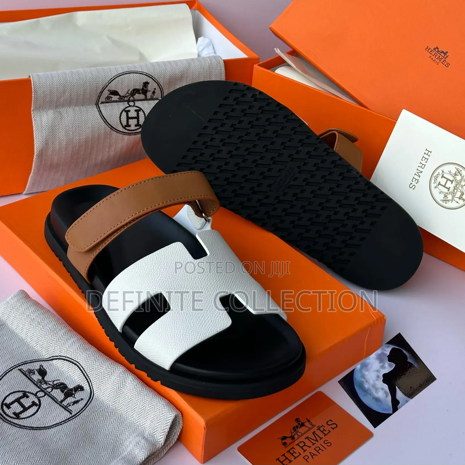 Top Grade Hermes Leather Slippers